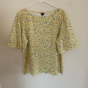 Yellow Floral Blouse